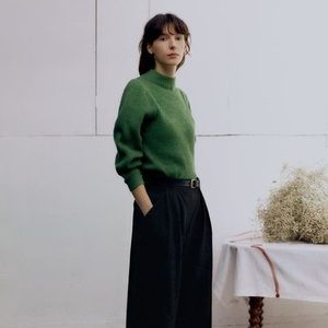 Toast UK Fisherman Rib Wool Sweater